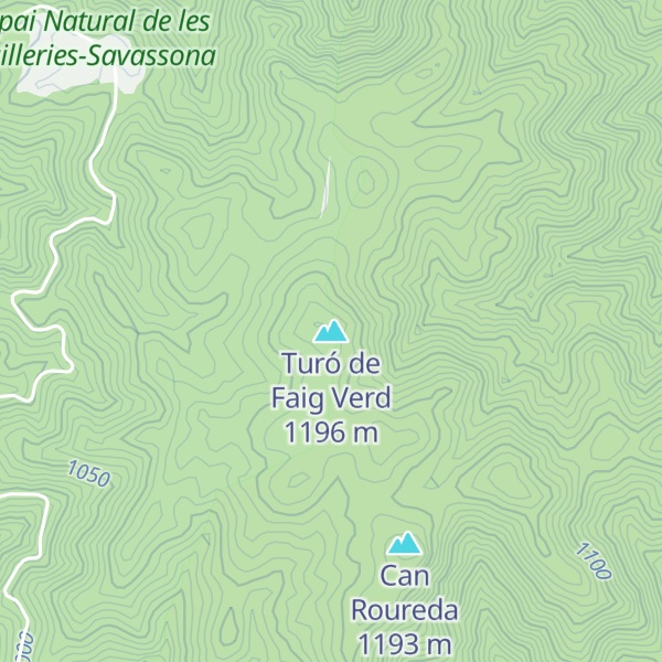 Map of Turó de Faig Verd