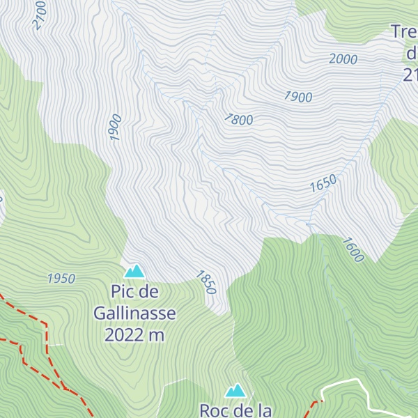 Map of Cabane de La Jasse des Froncasses