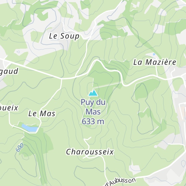 Map of Puy du Mas