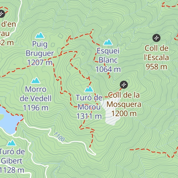 Map of Turó de Morou