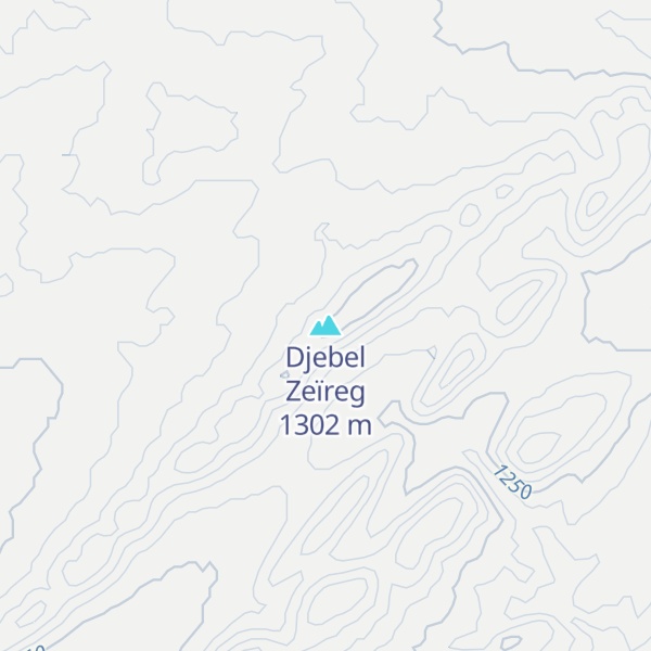 Map of Djebel Zeïreg