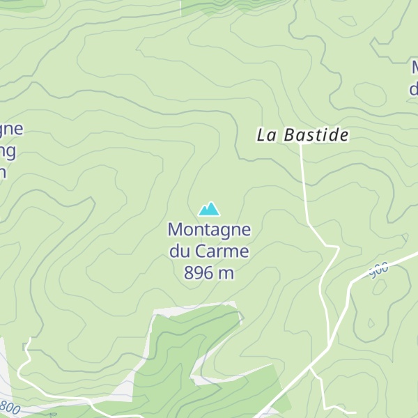 Map of Montagne du Carme