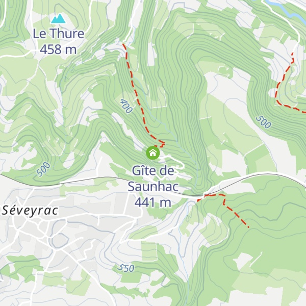 Map of Gîte de Saunhac