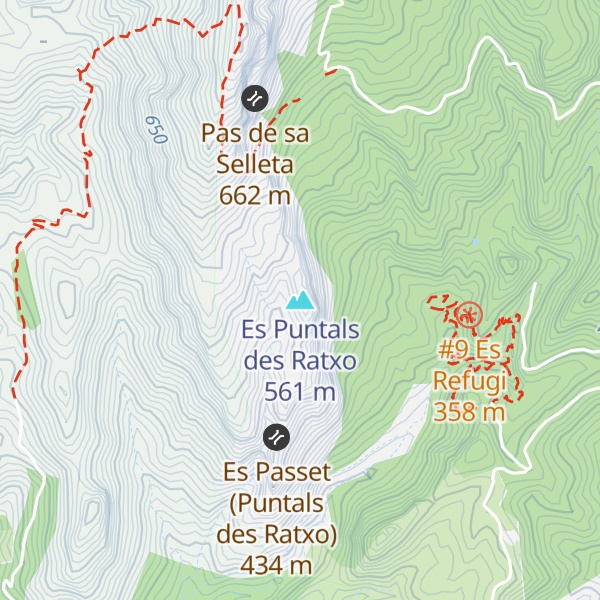 Map of Es Puntals des Ratxo