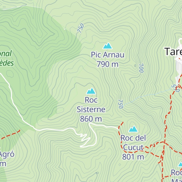 Map of Roc Sisterne