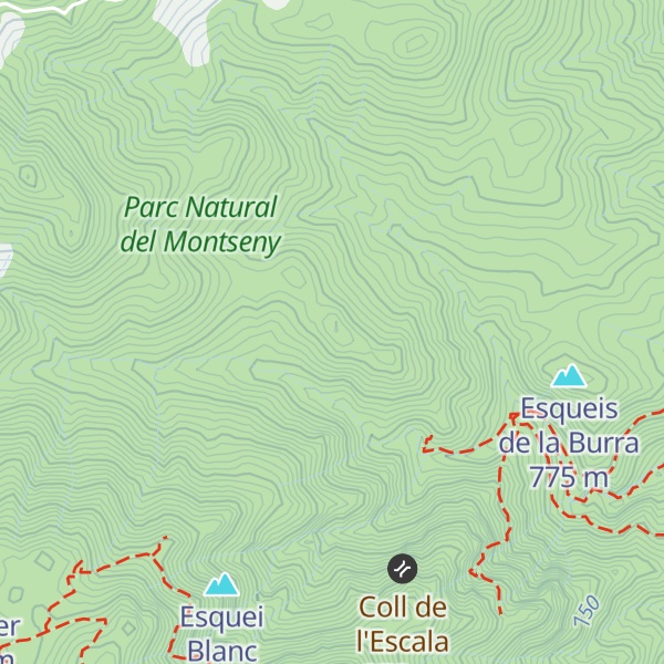 Map of Penya del Gorg Negre