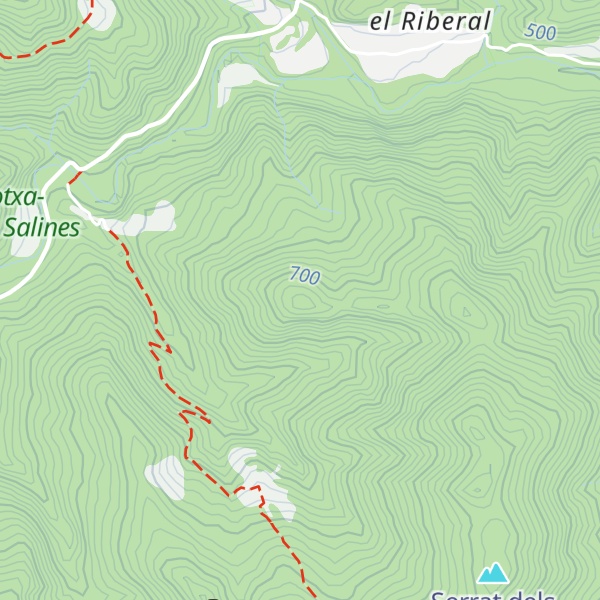 Map of Turó de la Rovira
