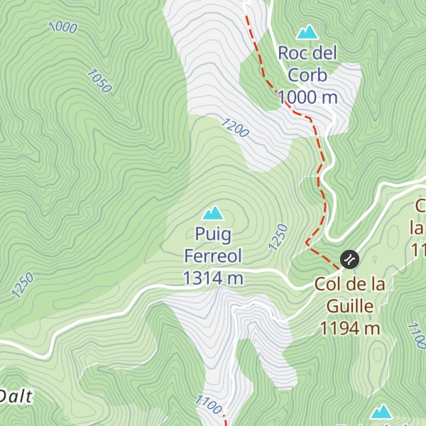 Map of Puig Ferreol