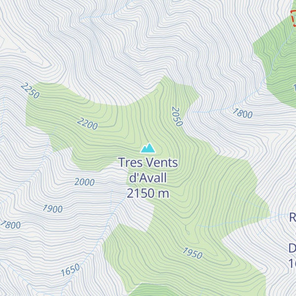 Map of Tres Vents d'Avall