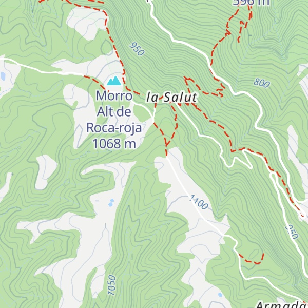 Map of Turó de la Salut