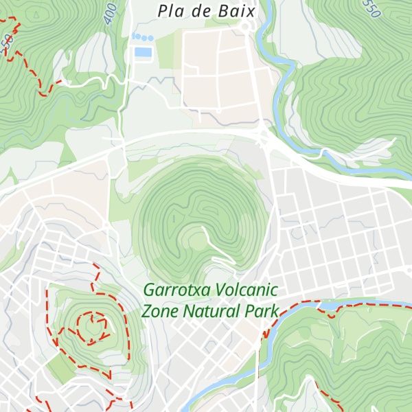 Map of Volcà de la Garrinada