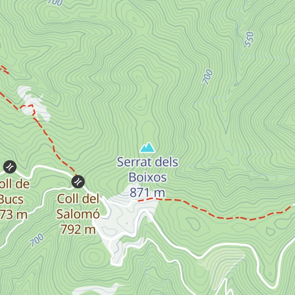 Map of Serrat dels Boixos