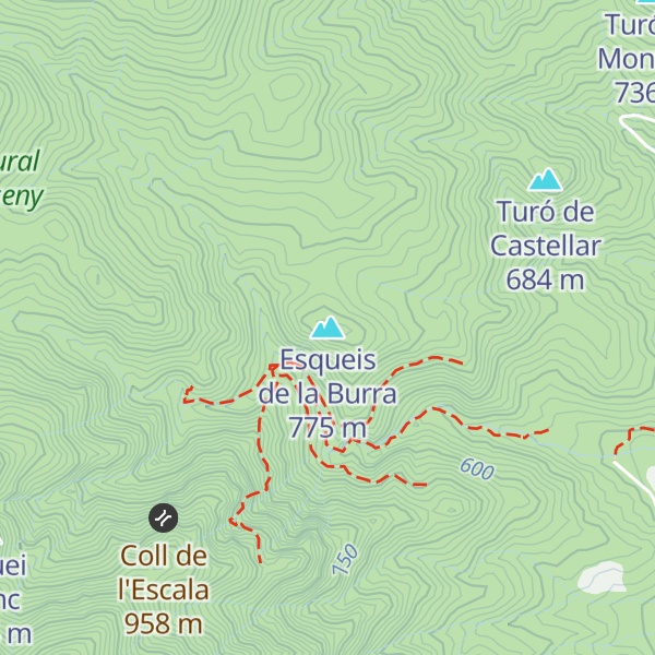 Map of Esqueis de la Burra