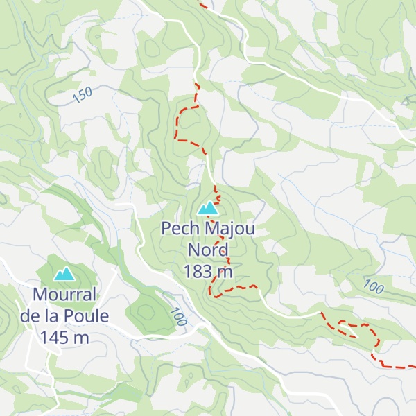 Map of Pech Majou Nord
