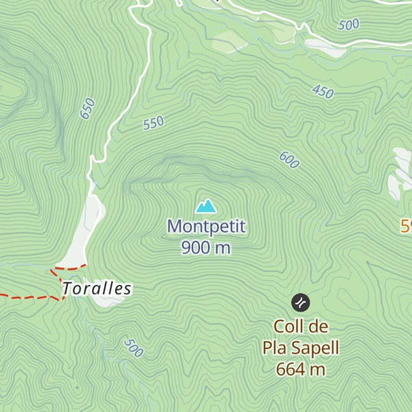 Map of Montpetit