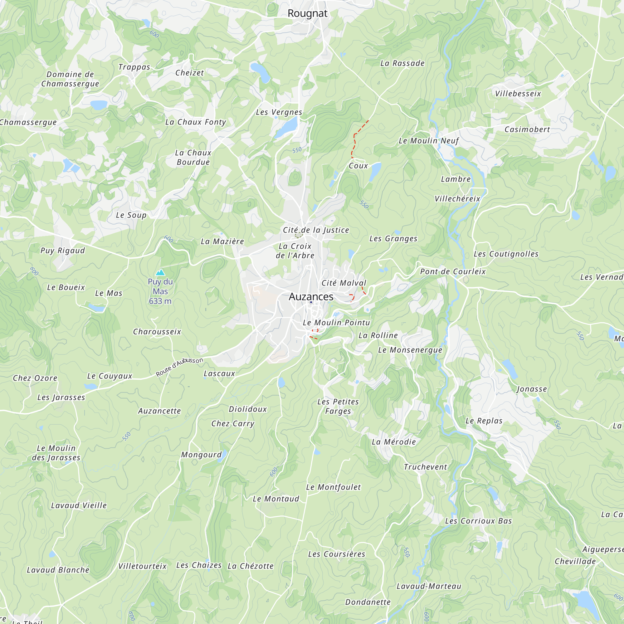 Office de tourisme Marche et Combraille en Aquitaine map