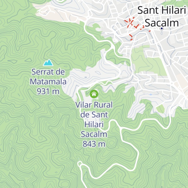 Map of Vilar Rural de Sant Hilari Sacalm