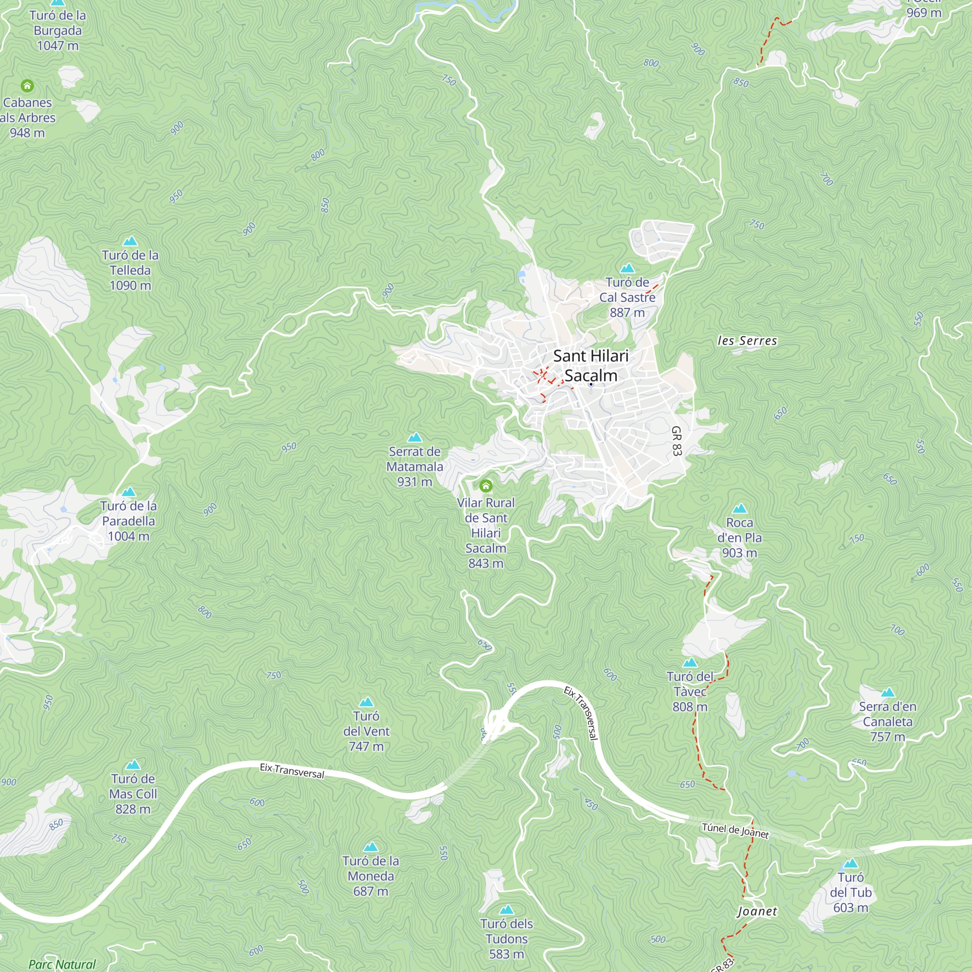 Vilar Rural de Sant Hilari Sacalm map