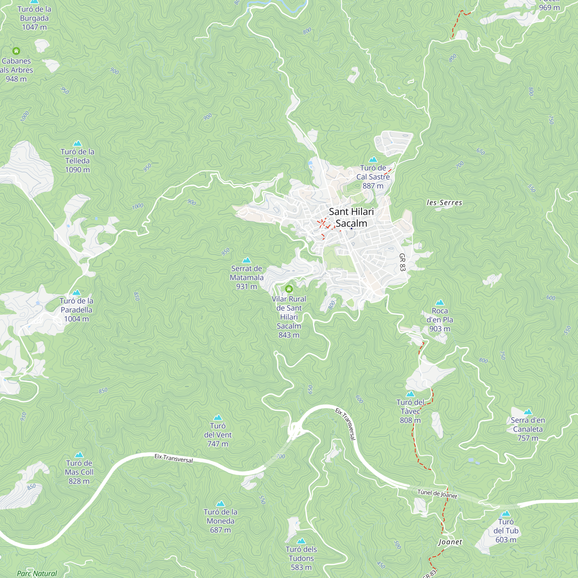 Vilar Rural de Sant Hilari Sacalm map