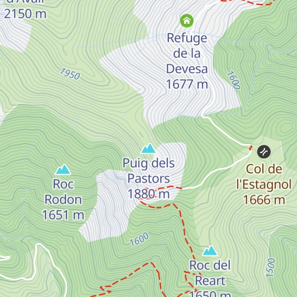 Map of Puig dels Pastors