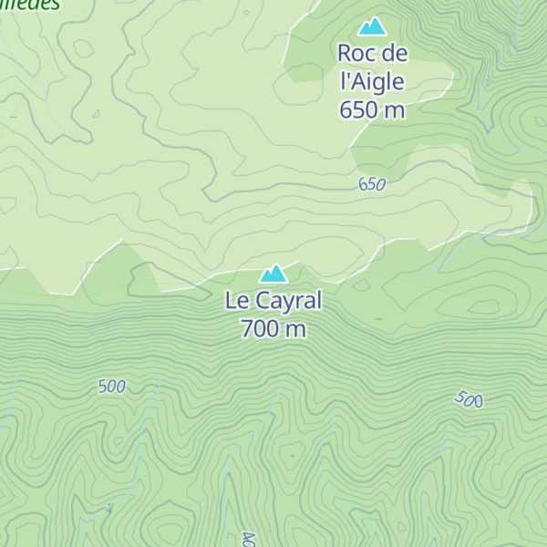 Map of Le Cayral