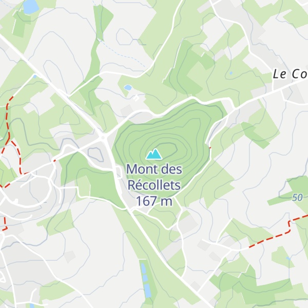 Map of Mont des Récollets