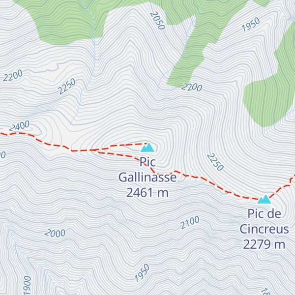 Map of Pic Gallinasse