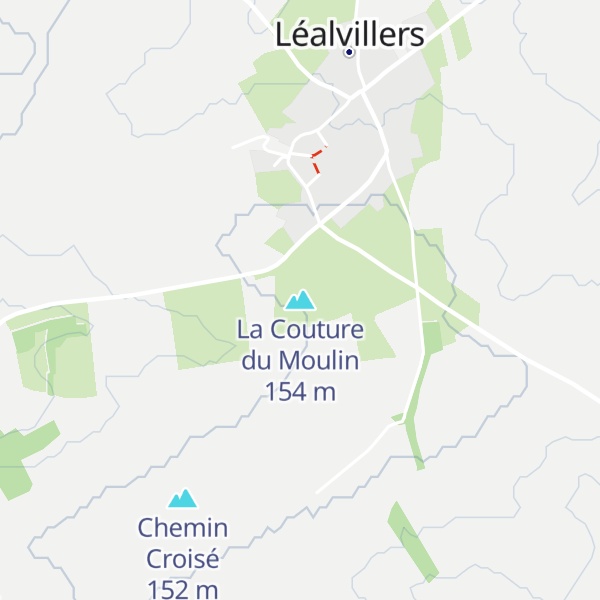 Map of La Couture du Moulin