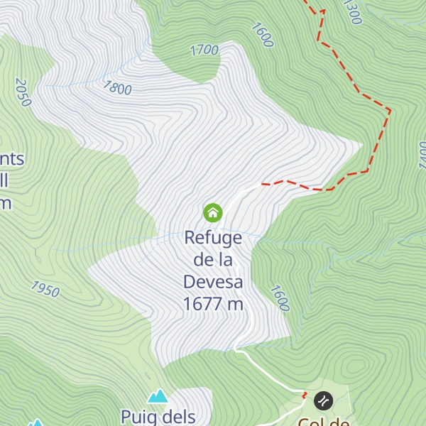 Map of Refuge de la Devesa
