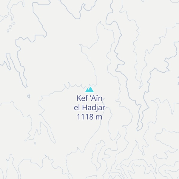 Map of Kef ’Aïn el Hadjar