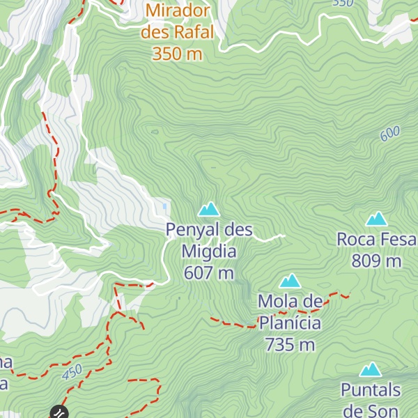 Map of Penyal des Migdia