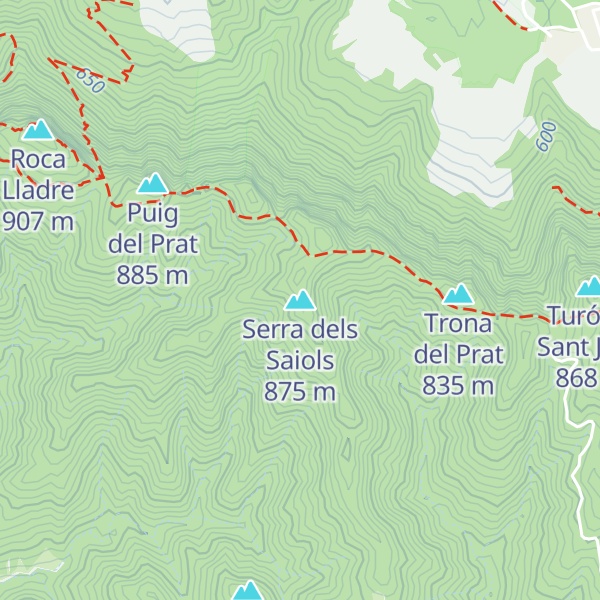 Map of Serra dels Saiols