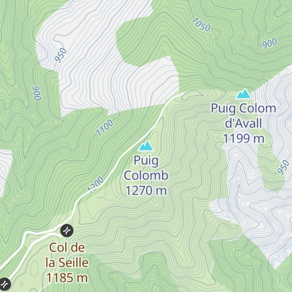 Map of Puig Colomb
