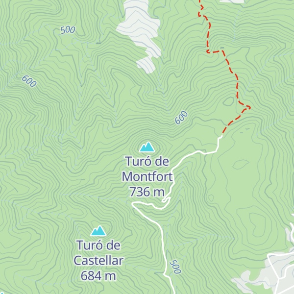Map of Turó de Montfort