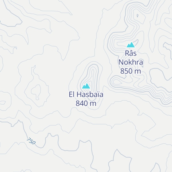 Map of El Hasbaïa
