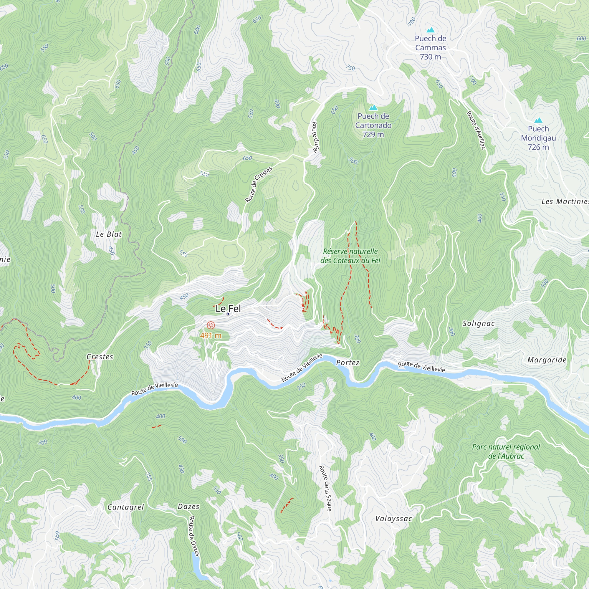 Gîte d'étape map