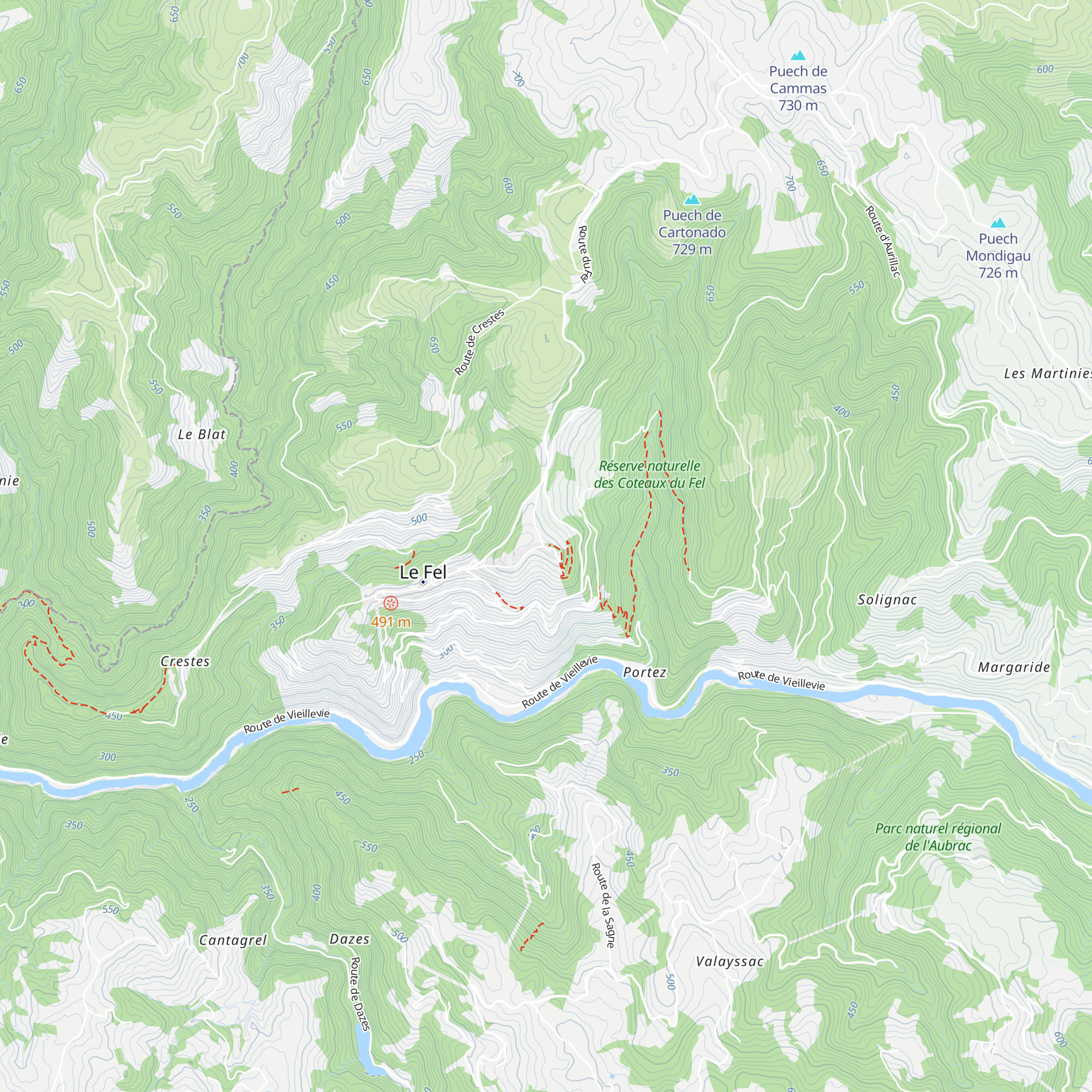 Gîte d'étape map