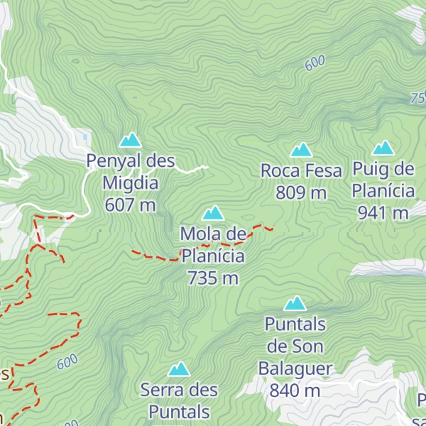 Map of Mola de Planícia