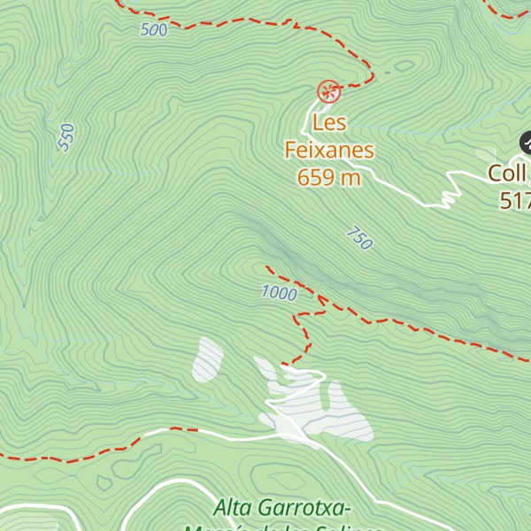 Map of Puig de Bestracà