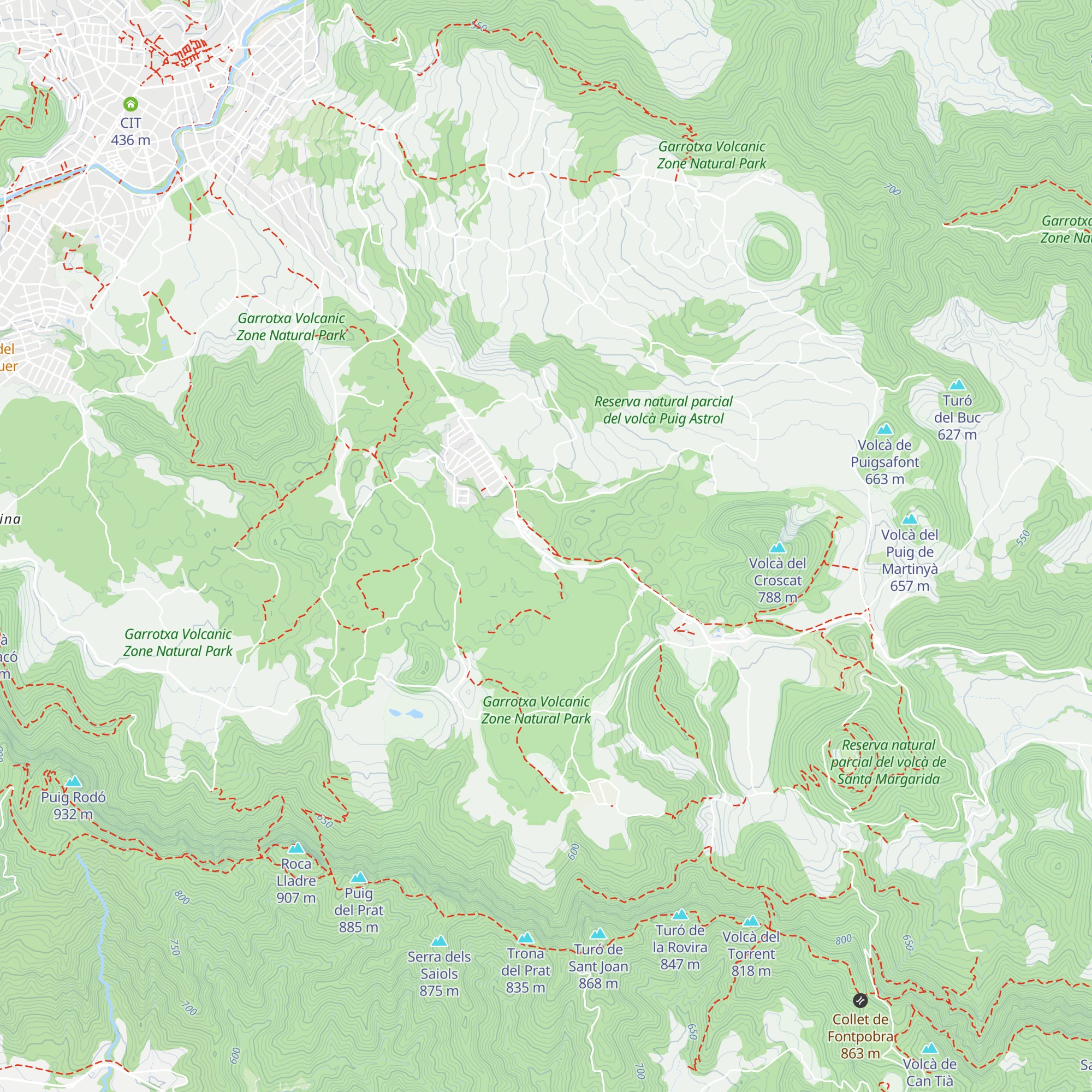 Centre d'Informació Can Serra - Fageda d'en Jordà map