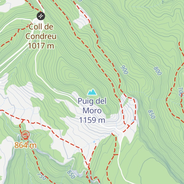 Map of Puig del Moro