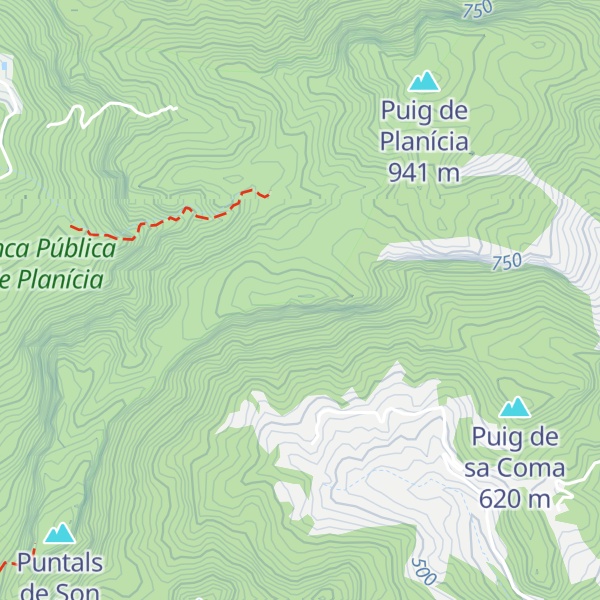 Map of Puntals de Son Balaguer