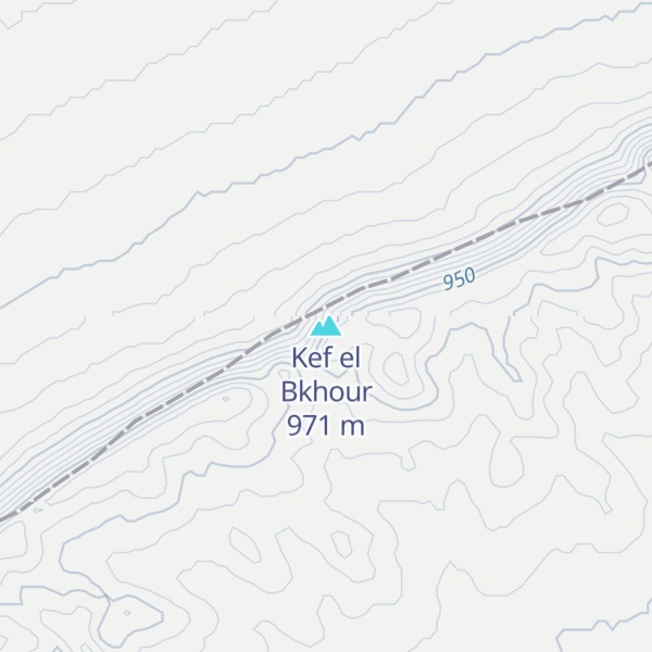 Map of Kef el Bkhour