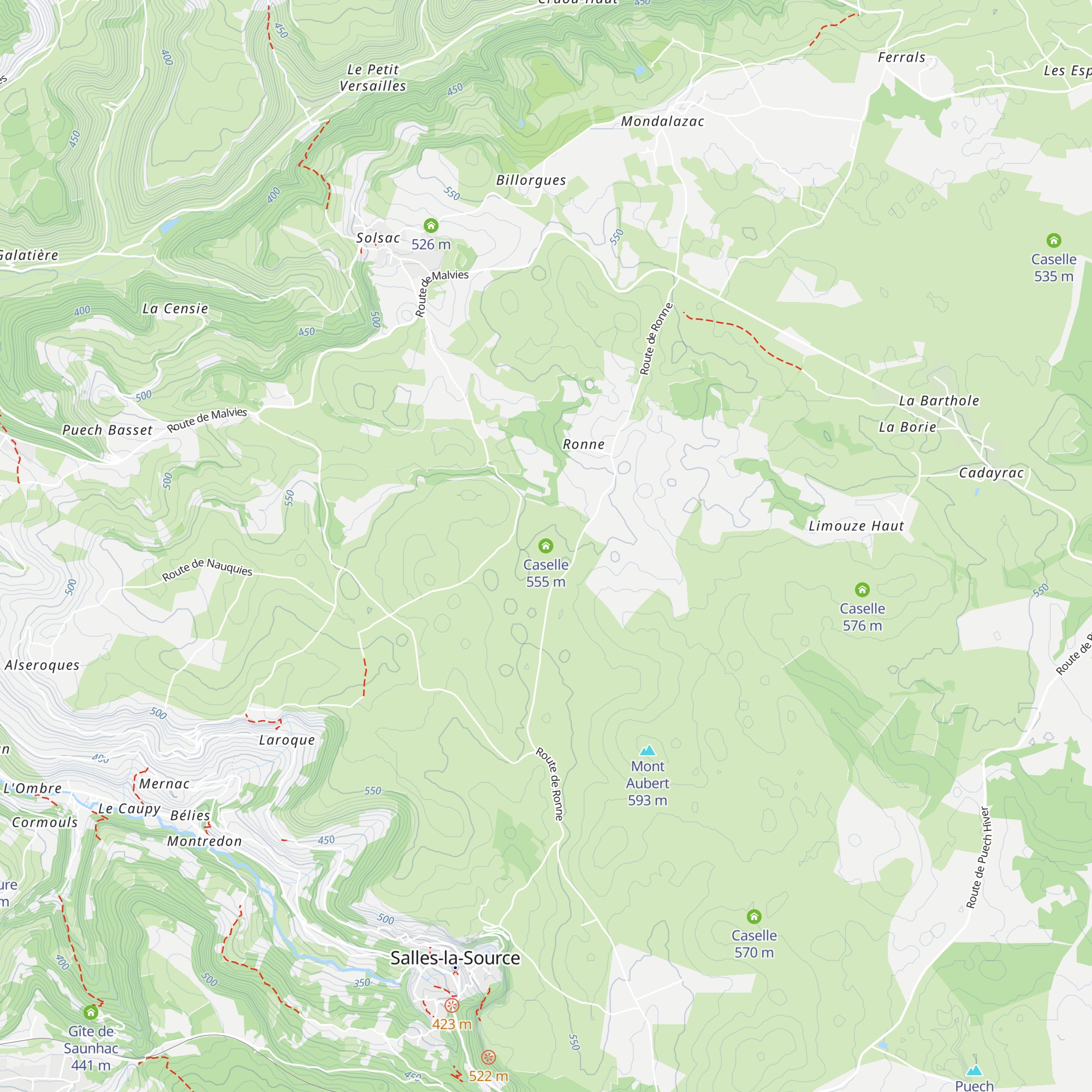Caselle map