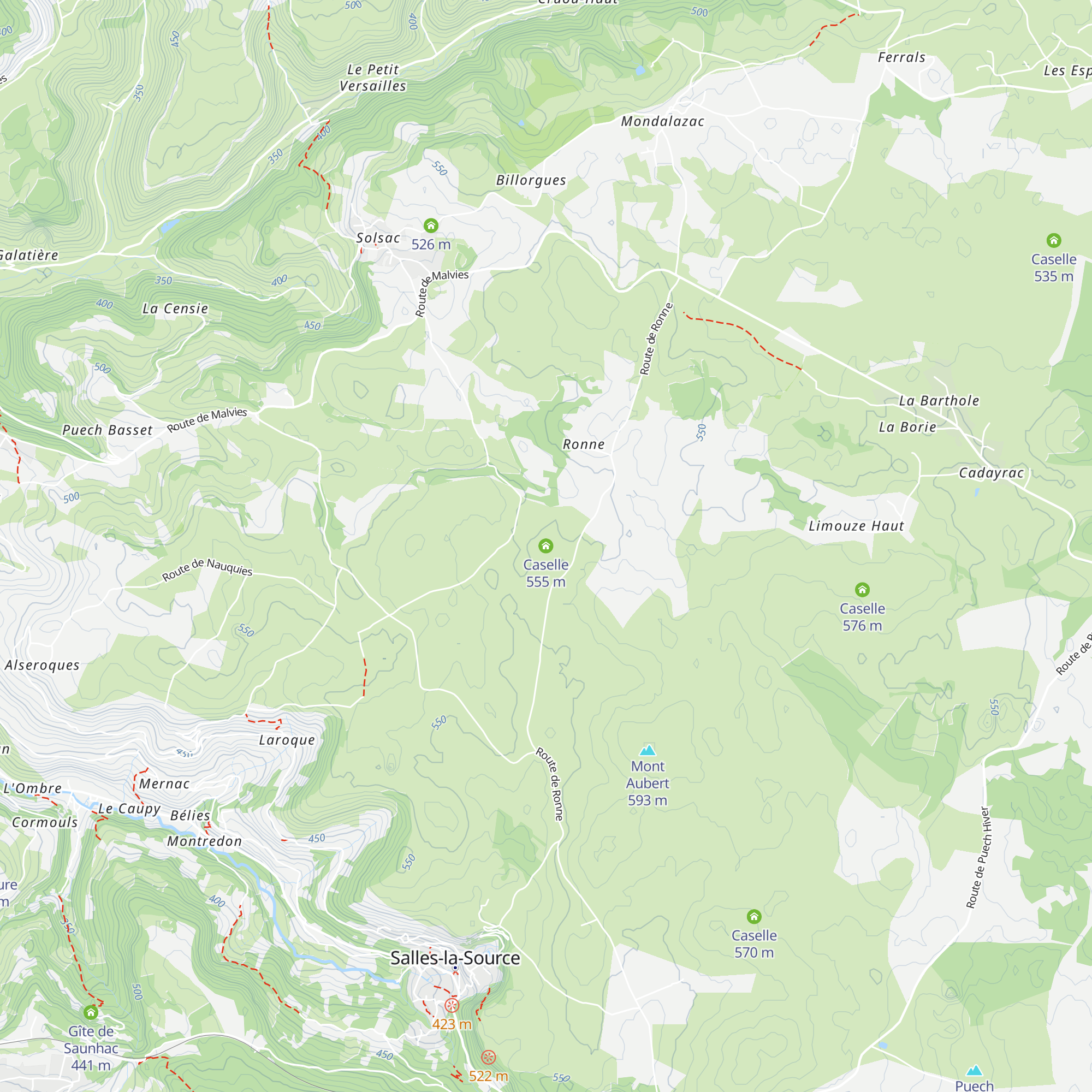 Caselle map