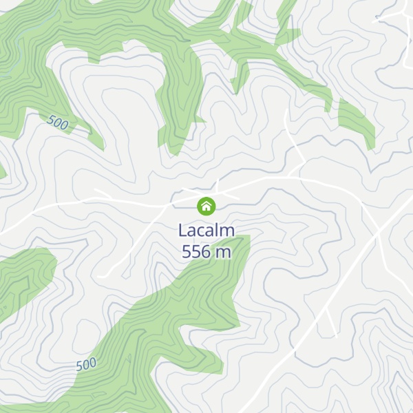 Map of Lacalm