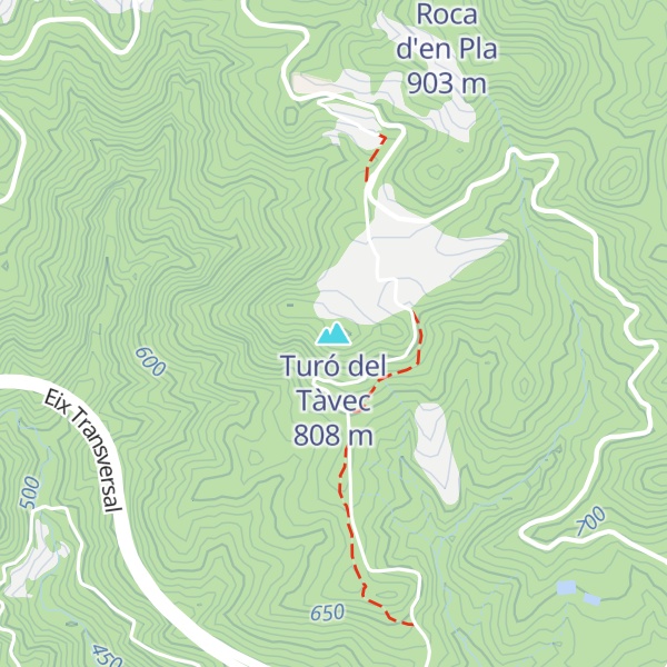 Map of Turó del Tàvec