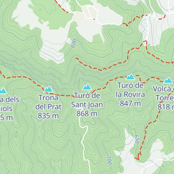 Map of Turó de Sant Joan