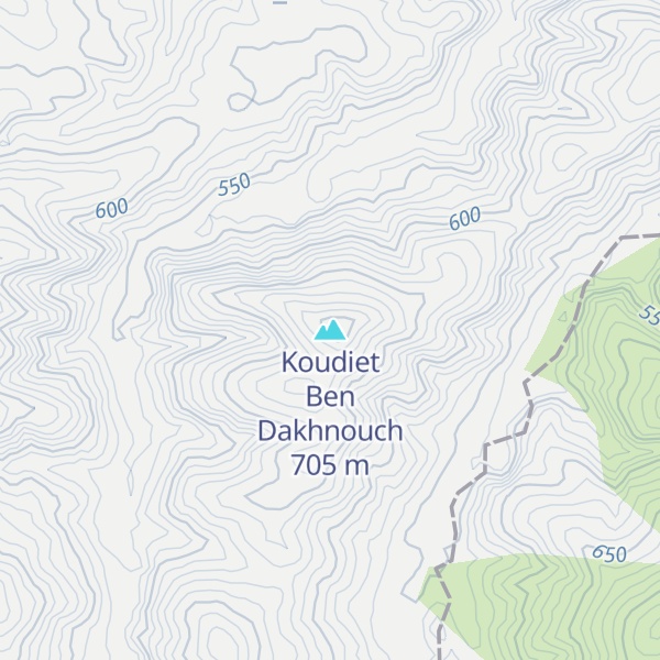 Map of Koudiet Ben Dakhnouch