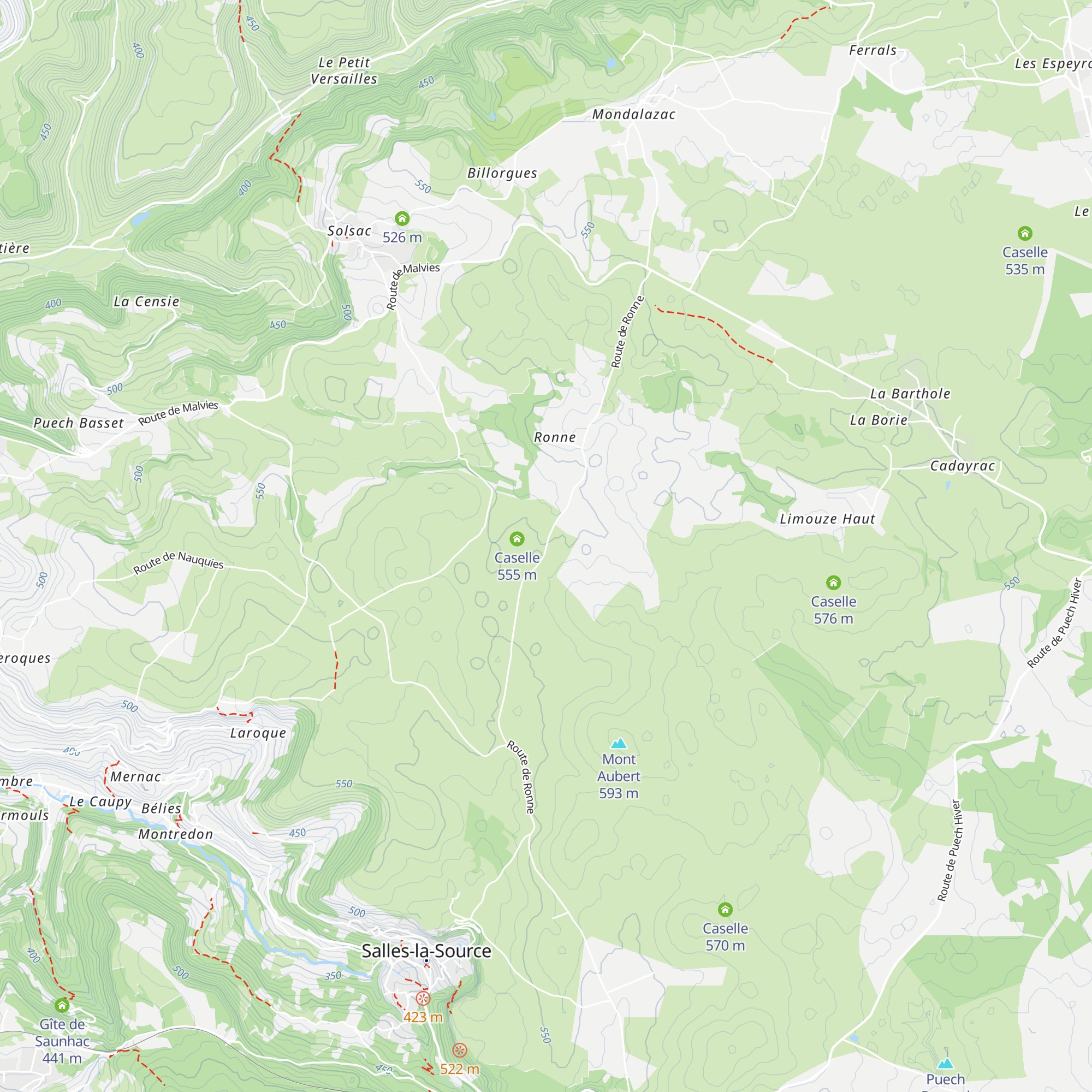 Caselle map